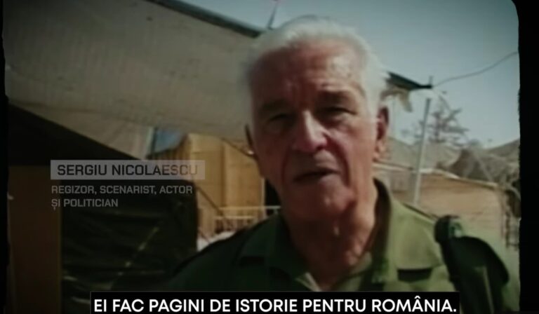 Imaginea lui Sergiu Nicolaescu, folosită pentru a promova cartea lui Nicolae Ciucă. PNL a lansat un „trailer” pentru „Un ostaș în slujba țării”