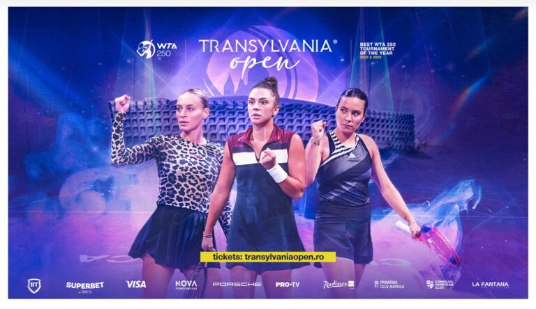 Ana Bogdan, Jaqueline Cristian şi Gabi Ruse vor concura la Transylvania Open 2025