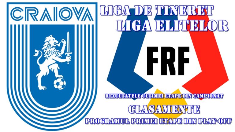 Juniorii clubului Universitatea Craiova, în top la Liga de Tineret și Liga Elitelor
