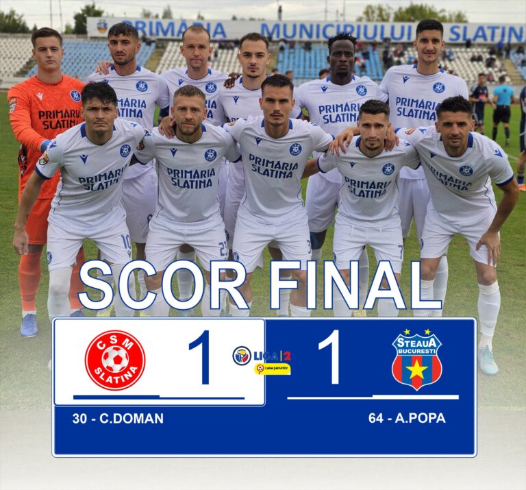 CSM Slatian Steaua București 1-1