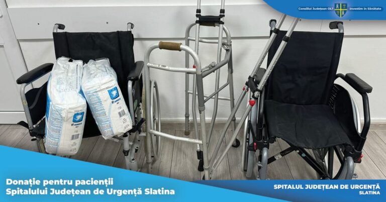 Donație pentru pacienții Spitalului Județean de Urgență Slatina