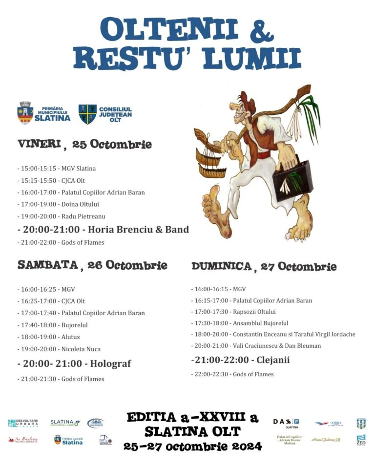 „Oltenii și restu’ lumii”. Festivalul a ajuns la a 28-a ediție