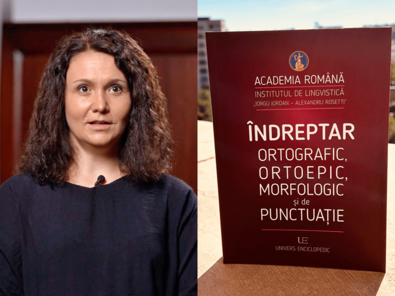 Adina Dragomirescu, directoarea Institutului de Lingvistică, despre noul îndreptar ortografic tipărit, destinat elevilor și profesorilor: Atunci când un copil se uită prin dicționar, mai vede și alte cuvinte, dar când caută online vede doar un anumit cuvânt. E o carte ușor de folosit