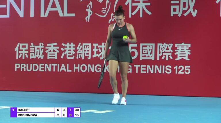 Revenire în forţă! Simona Halep a învins-o pe Rodionova şi continuă la Hong Kong