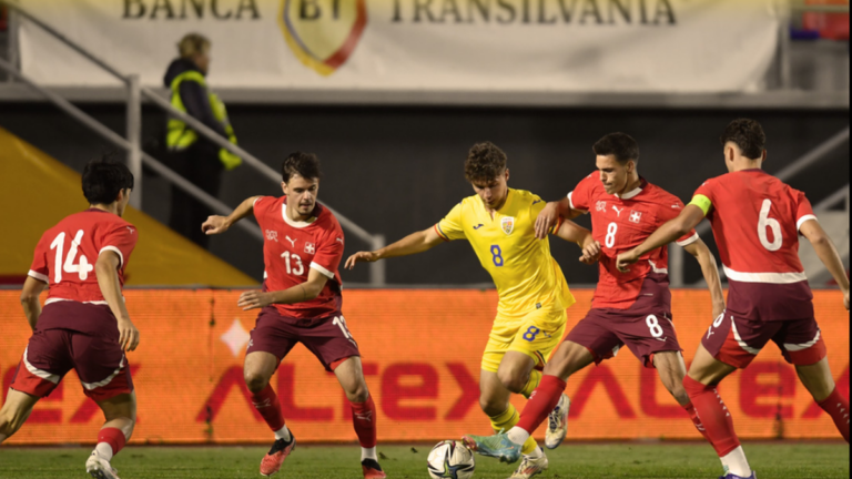 România U20, egal in extremis obținut în duelul cu Elveția