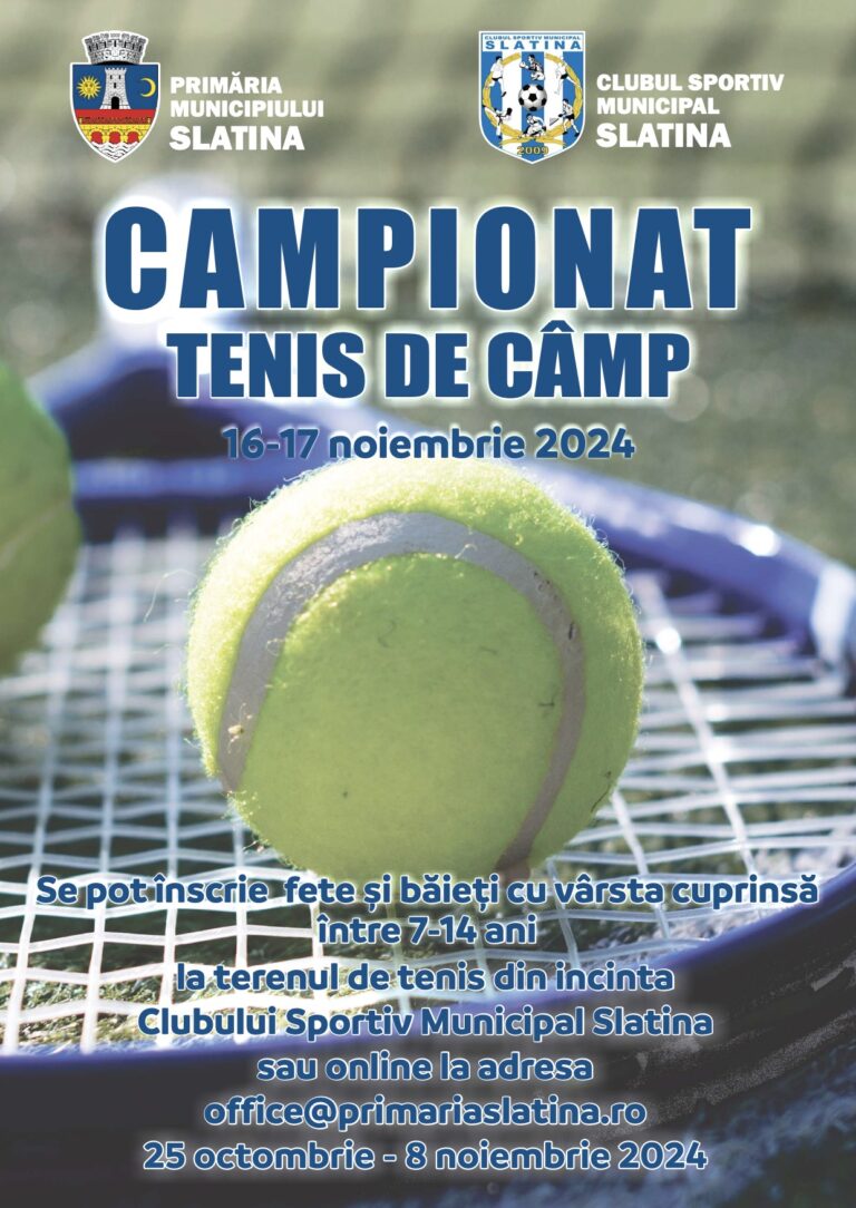 Campionatul de Tenis de Câmp – Slatina 2024