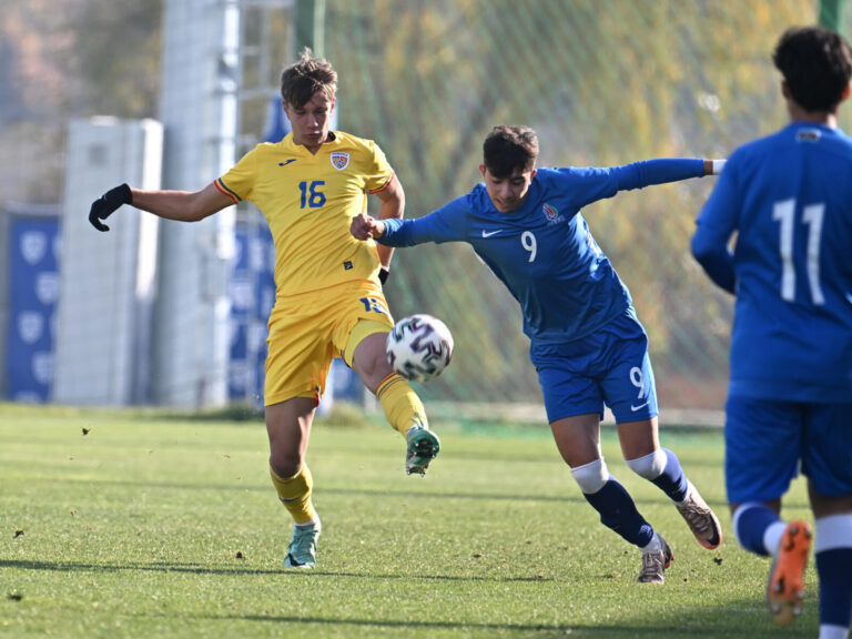 România U17 a remizat cu Azerbaidjan U17 și va evolua în Liga B a calificărilor