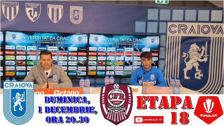 Costel Gâlcă şi Ştefan Vlădoiu au prefaţat derbiul „U” Craiova – CFR Cluj