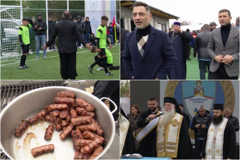 REPORTAJ GSP            Preoți-antrenori, 2500 mici, mămăligă amestecată cu bormașina și o galerie cu Mirel Rădoi, Claudiu Răducanu sau Adi Ilie » GSP a asistat la „cuplajul anului”, la o parohie: „Mama nu m-a lăsat, dar m-a vopsit mamaie”