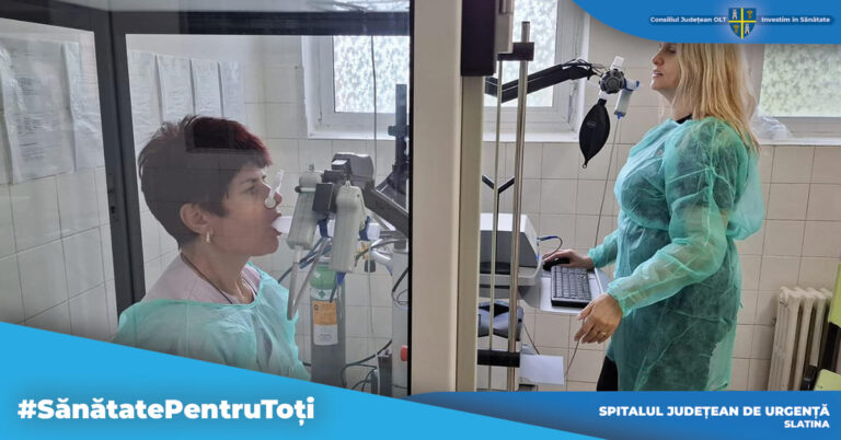 Scornicești. SJU a achiziționat un bodypletismograf modern, disponibil în Secția Pneumologie