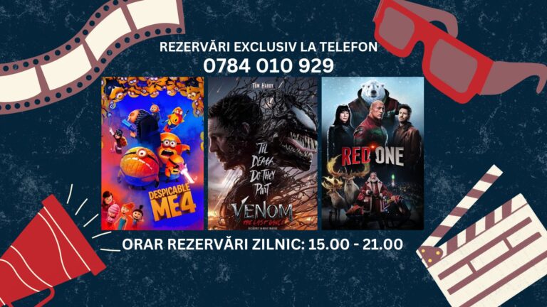 Acces gratuit următoarele trei luni la cinematograful „Eugen Ionescu” Slatina