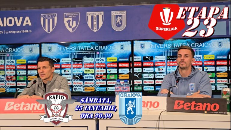 Costel Gâlcă şi Nicuşor Bancu au prefaţat derbiul Rapid – “U” Craiova