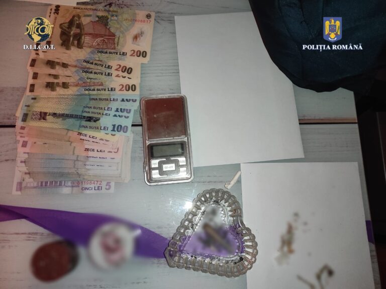 IPJ Olt: Două persoane reținute pentru trafic de droguri și operațiuni cu substanțe psihoactive în Olt