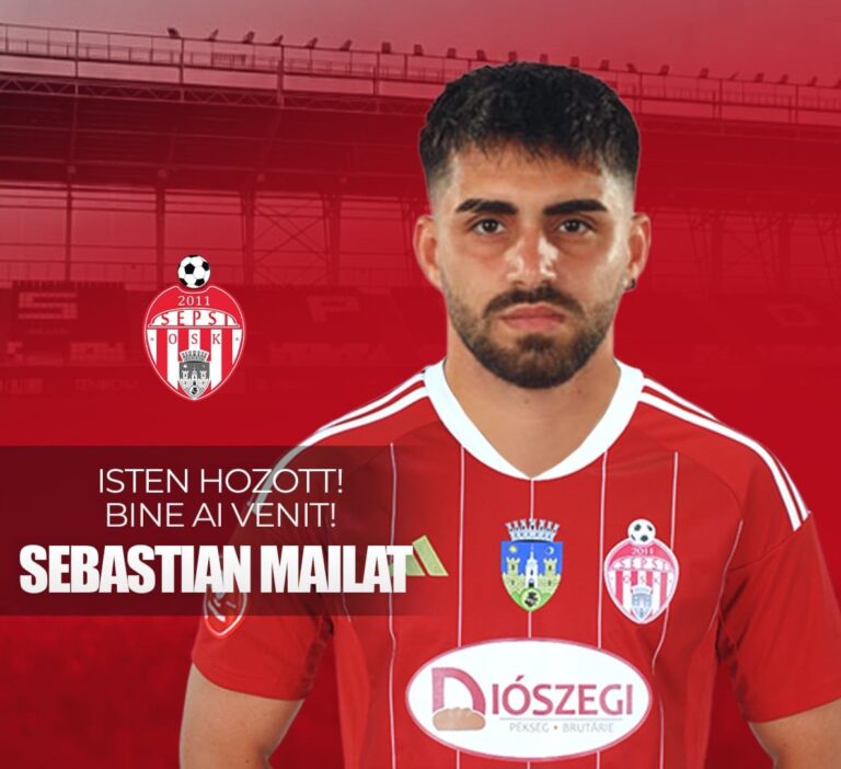 Superliga / Sebastian Mailat a semnat pentru Sepsi OSK