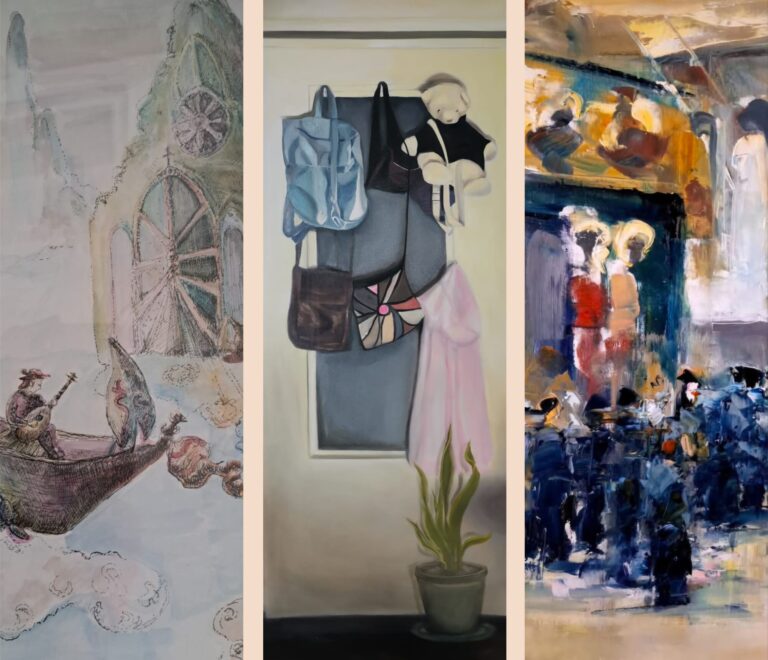 „Puncte Cardinale” – o călătorie prin universuri creative distincte a artiștilor plastici Andreea Dosinescu, Luana Maria Ivan și Cătălin Popa