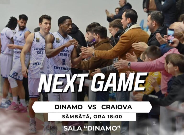 Baschet / SCMU Craiova are meci tot în Capitală! Dinamo, următoarea adversară