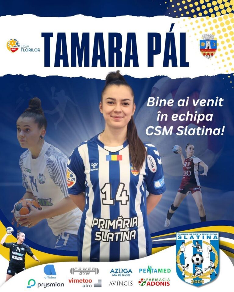 Handbalista Tamara Pál vine la Slatina