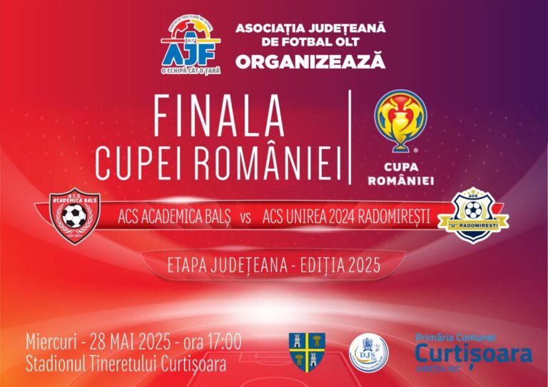 ACS Unirea 2024 Radomirești – ACS Academica Balș. Finala Cupei României, faza județeană Olt