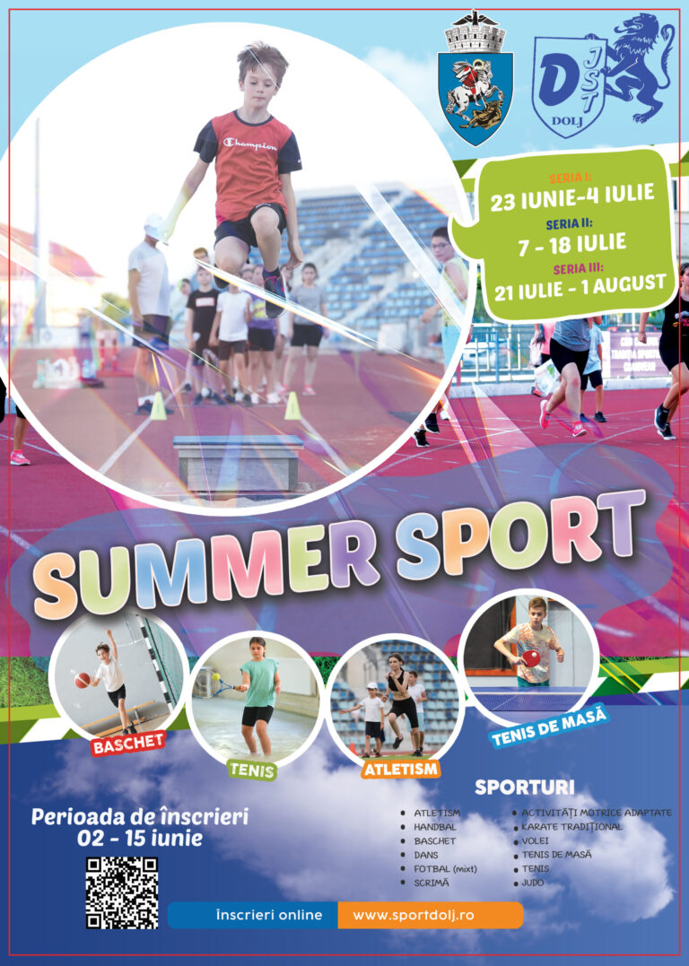 S-a dat startul înscrierilor pentru Summer Sport 2025