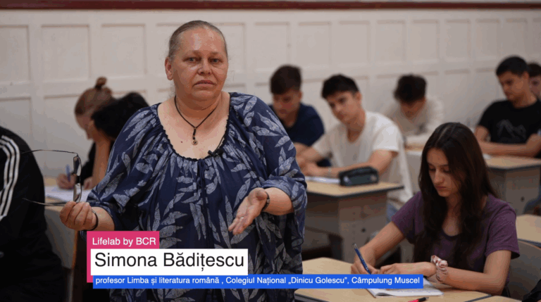 VIDEO Profesoara de Limba română Simona Bădițescu de la Colegiul Național Dinicu Golescu, Câmpulung, Argeș: Am „amestecat” literatura română și valorile ei cu o nouă formă de învățare, foarte inovativă, a prezentului