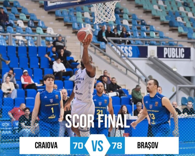 Baschet / Greu fără tot lotul! SCMU Craiova a pierdut şi meciul doi cu Corona Braşov