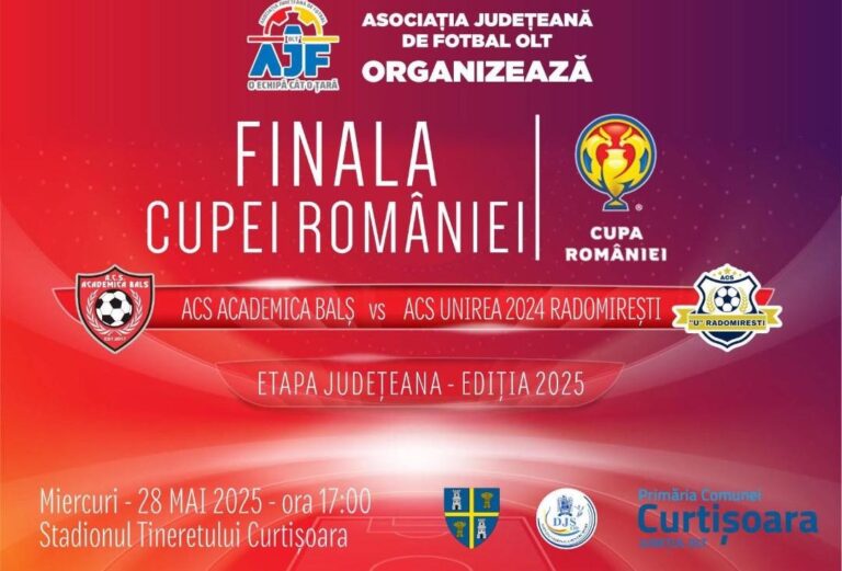 Finala Cupei României – faza județeană: ACS Academica Balș vs. ACS Unirea 2024 Radomirești