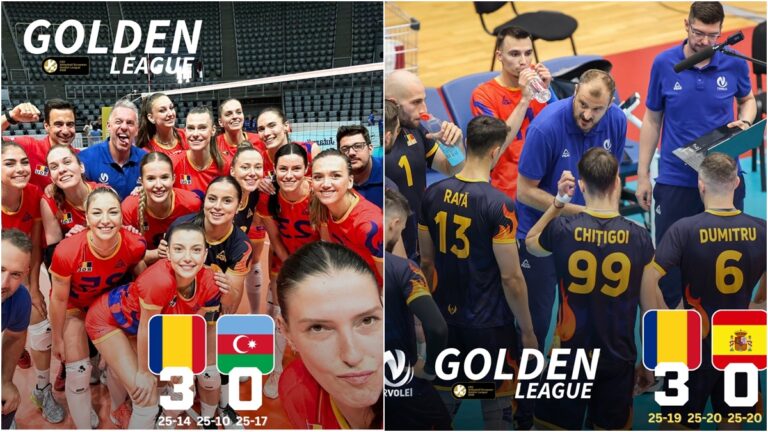 Volei | Victorii frumoase pentru echipele României în Golden League