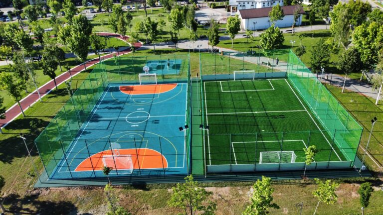 Slatina. Două noi terenuri și o zonă de tenis de masă inaugurate în Parcul Tineretului