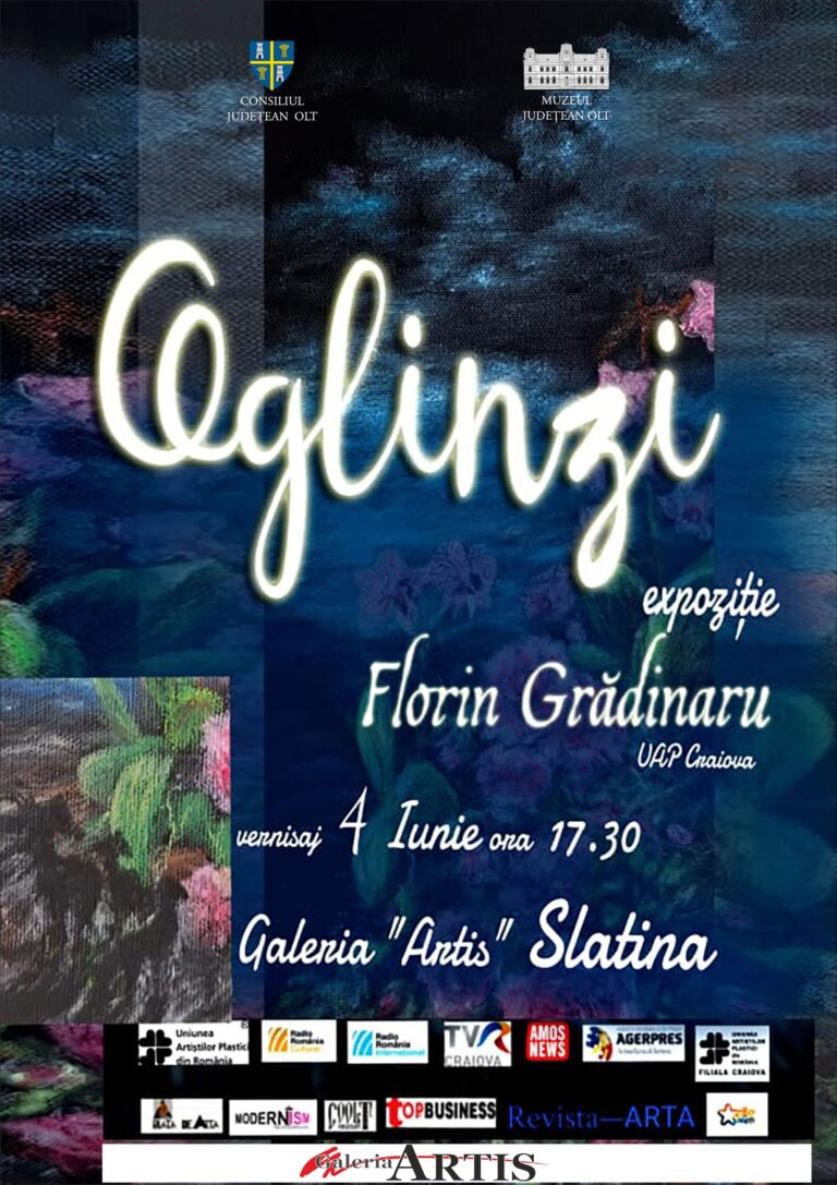 „Oglinzi” – Florin Grădinaru aduce introspecția vizuală la Galeria „Artis” din Slatina