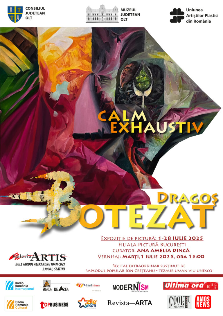 „Calm Exhaustiv”, expoziția artistului Dragoș Botezat aduce natura în centrul Galeriei „Artis” din Slatina