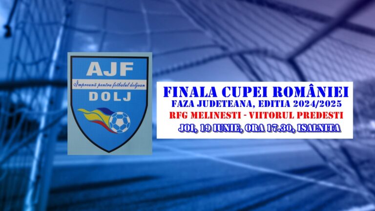 RFG Melinești și Viitorul Predești luptă pentru trofeul Cupei României – faza județeană
