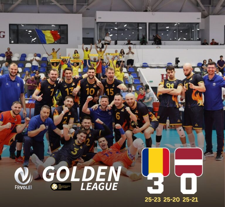 Volei (m) | România a reușit a doua sa victorie consecutivă în Golden League