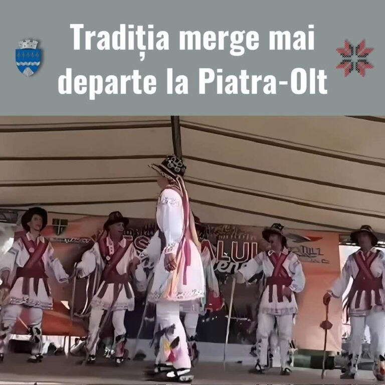 Călușarii revin de Rusalii la Piatra-Olt! Tradițiile românești, celebrate cu mândrie de Ansamblul „Acidava”