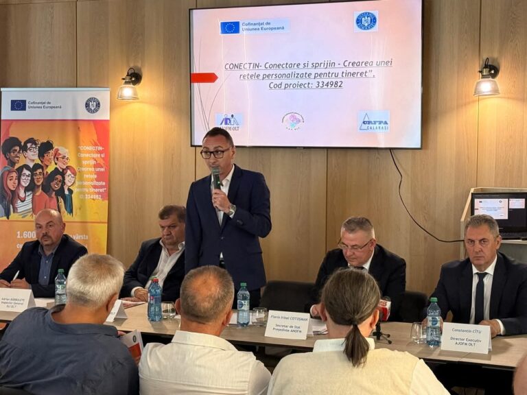 Proiectul „CONECTIN”, o șansă reală pentru tinerii din Olt. 1.600 de beneficiari vizați prin centre de sprijin și formare profesională