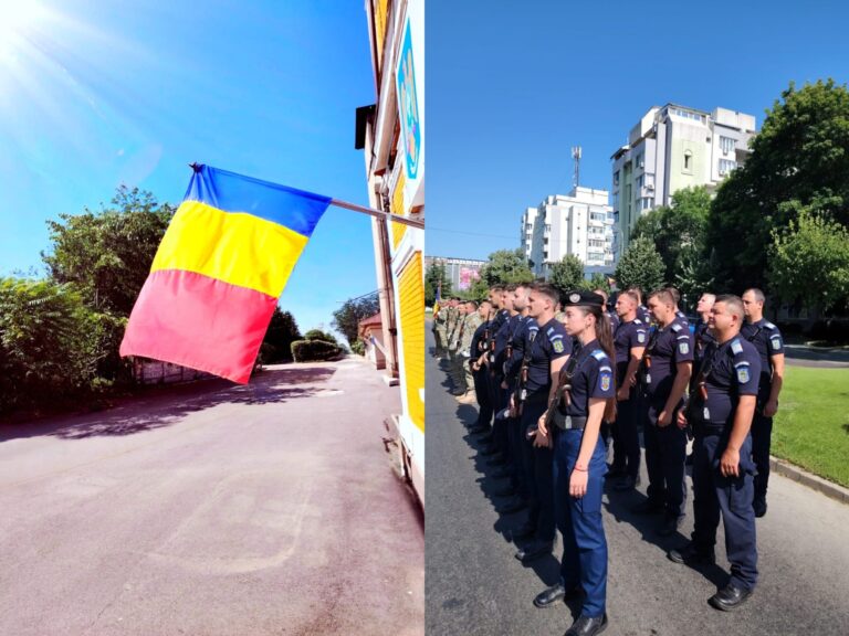 Drapelul Național, sărbătorit cu onoare la Slatina de Jandarmeria Olt și autoritățile locale