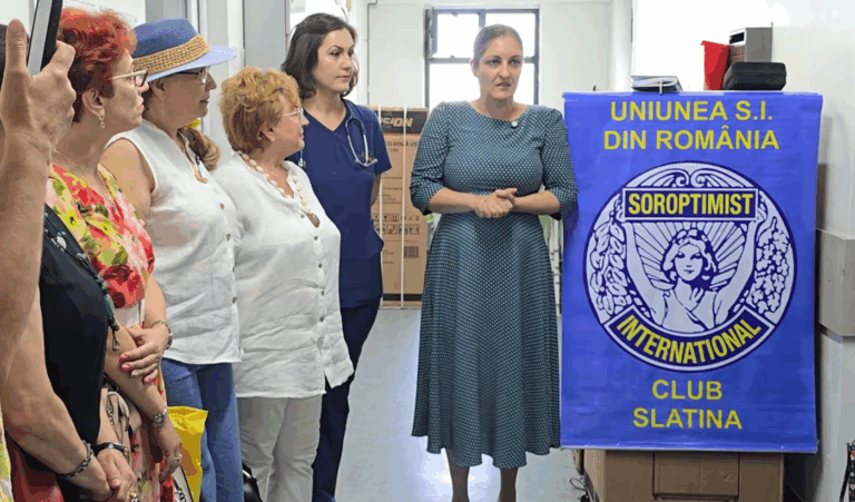 Gest de generozitate pentru micii pacienți. Clubul Soroptimist Internațional Slatina sprijină Secția Pediatrie a Spitalului Județean de Urgență Slatina