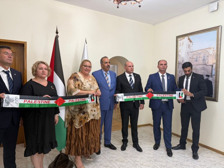 Deputatul de Olt Mihai-Adrian Țiu, în vizită oficială la Ambasada Palestinei din Sofia. Apeluri pentru solidaritate internațională
