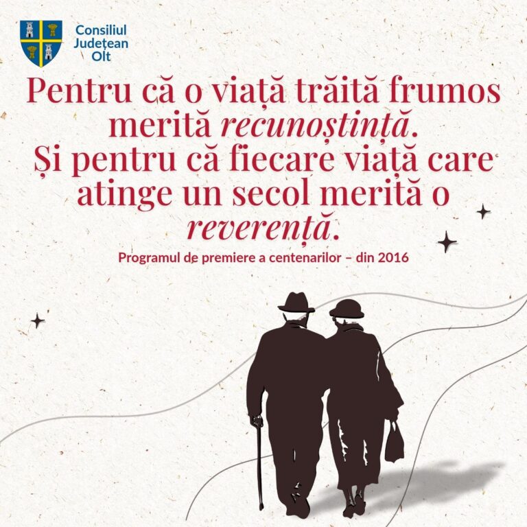 Oltul a sărbătorit al 100-lea centenar: „100 de vieți, 100 de lecții despre demnitate”