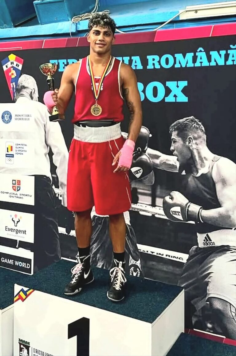 Aur pentru Slatina! Arun Tudoroiu, campion național la Cupa României de Box Seniori