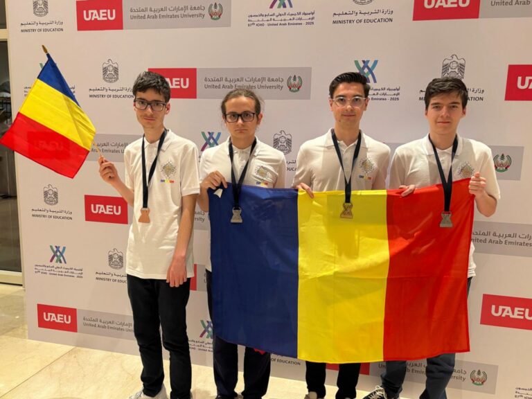 ULTIMA ORĂ Medalie de aur, două medalii de argint și una de bronz pentru elevii români la Olimpiada Internațională de Chimie – IChO 2025 din Dubai