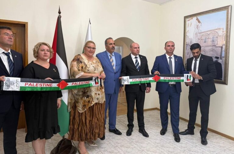 Deputatul de Olt, Mihai-Adrian Țiu, în vizită la Ambasada Palestinei din Sofia