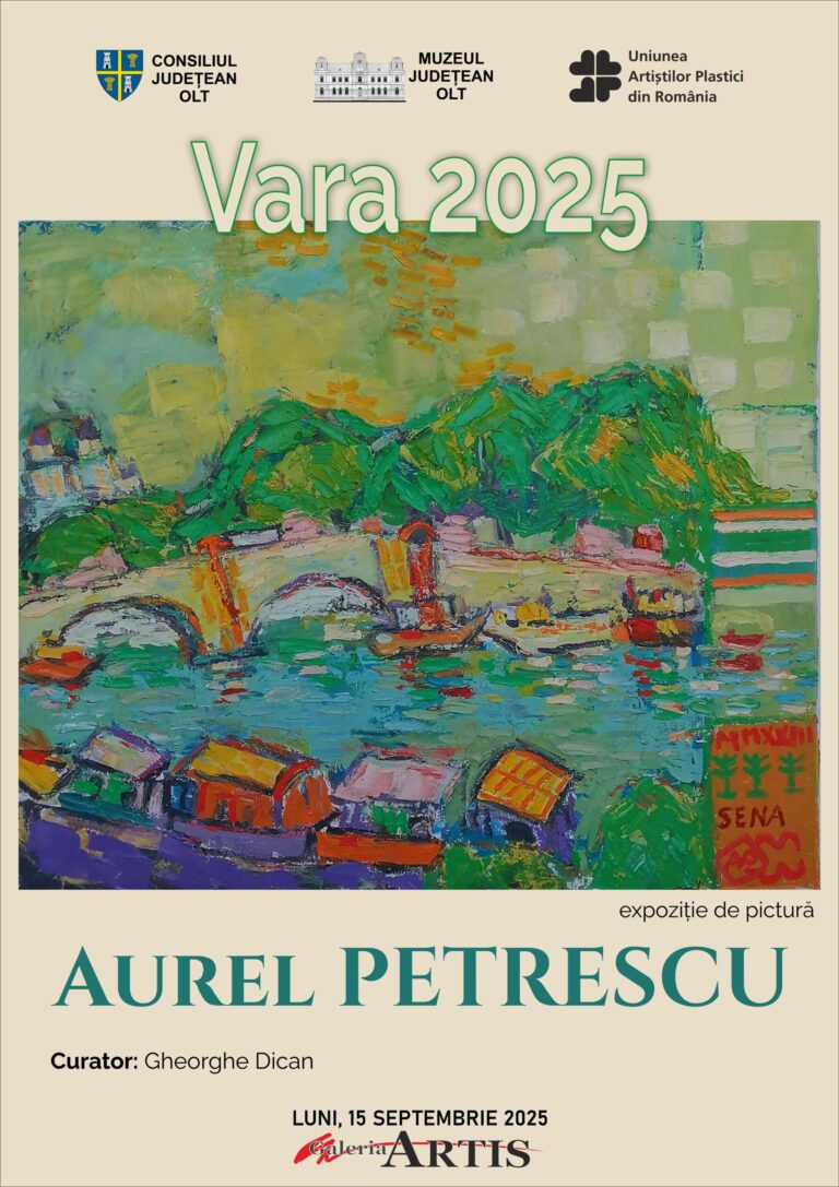 Vara pe pânză. Aurel Petrescu își expune lucrările la Galeria „Artis” din Slatina