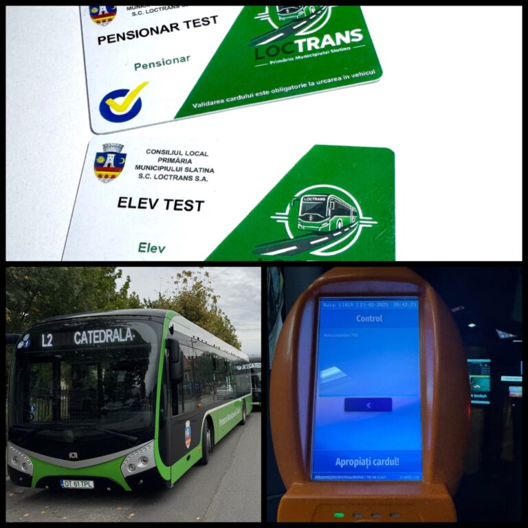 Loctrans Slatina oferă șase luni de transport gratuit pentru pensionari și introduce carduri electronice pentru elevi