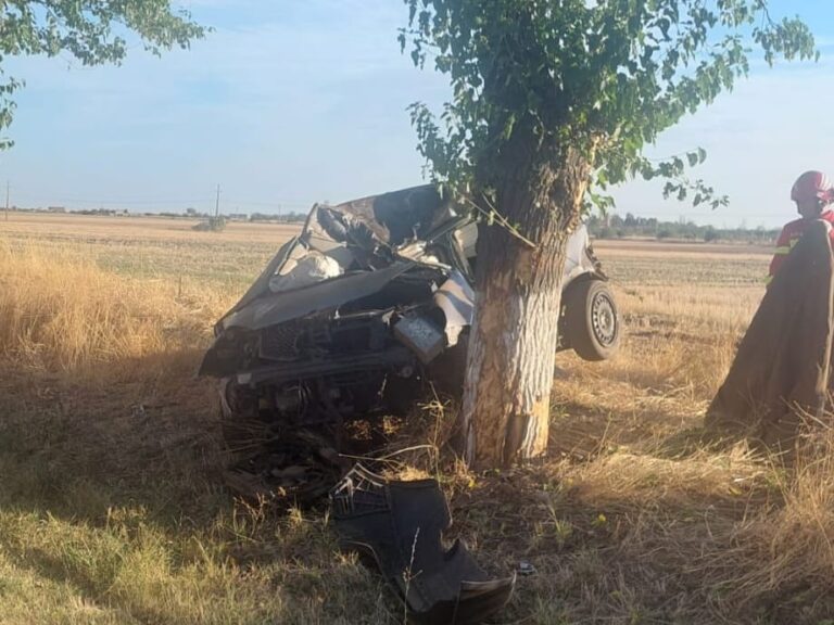 Tragedie pe DN 54. Un tânăr de 18 ani și-a pierdut viața după ce a intrat cu mașina într-un copac