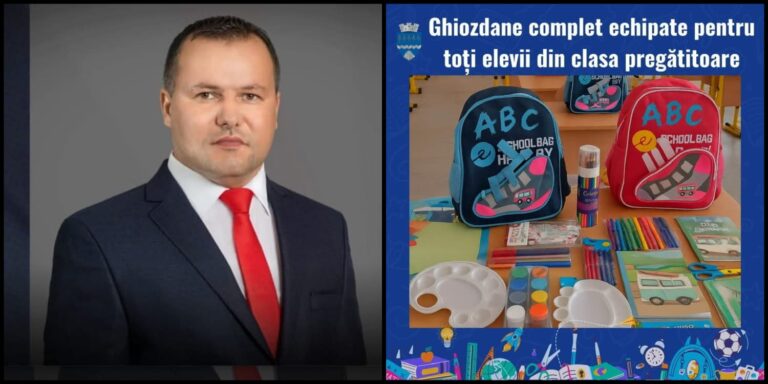 Primăria Piatra-Olt oferă ghiozdane echipate tuturor elevilor din clasa pregătitoare