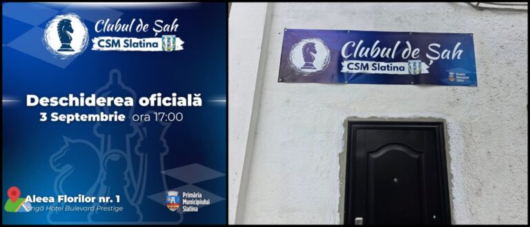 CSM Slatina deschide Secția de Șah pentru pasionați