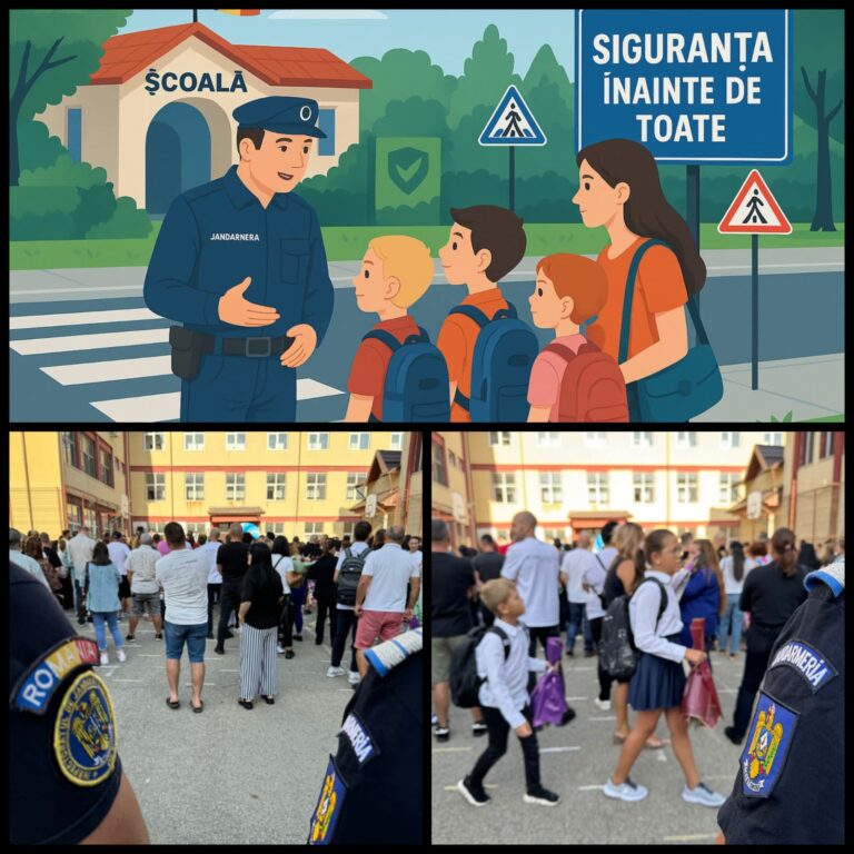 Jandarmii olteni, alături de elevi la început de an școlar. Recomandări pentru siguranța copiilor