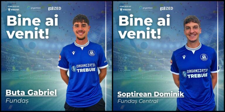 CSM Slatina își consolidează apărarea cu doi fundași promițători: Gabriel Buta și Dominik Șoptirean