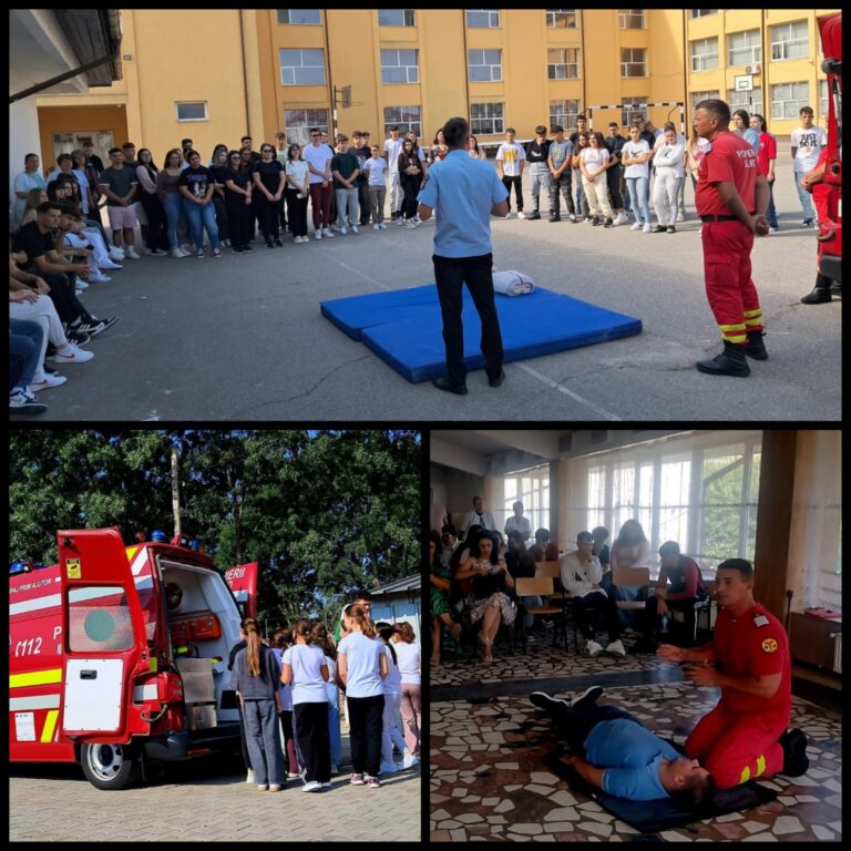 Pompierii olteni i-au învățat pe elevi cum să fie în siguranță în situații de urgență