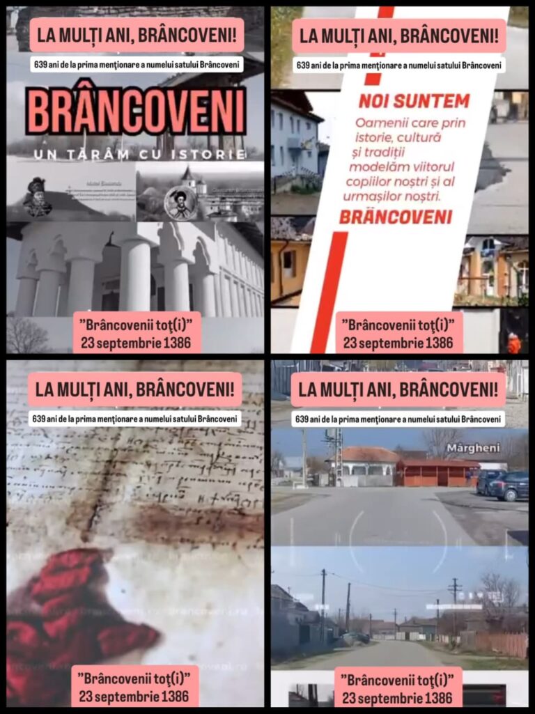 Brâncoveni, 639 de ani de istorie atestată documentar